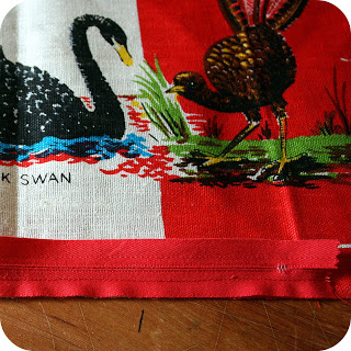 the craft revival tea towel to cushion tutorial 2
