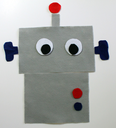 Robot Felt In Grey