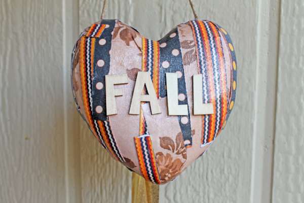 FALL door hanger Heart