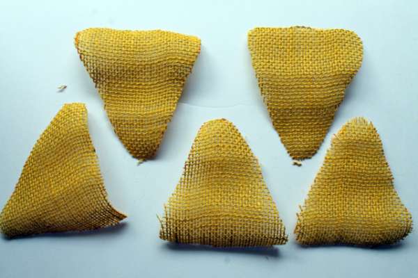 Corn Pieces From Burlap