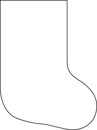 Whimsical Stocking Template
