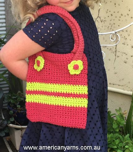 girls crochet handbag