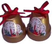 Terracotta Christmas Bells