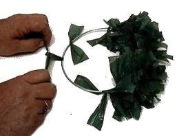making wreath
