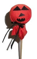Red Pumpkin Lollypop Cover