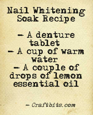nail whitening recipe