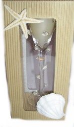Seaside Glass Candle Votive Gift