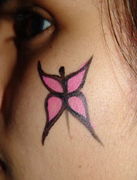 Face Paint Butterfly -Step 2