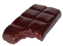 polymer clay chocolate block