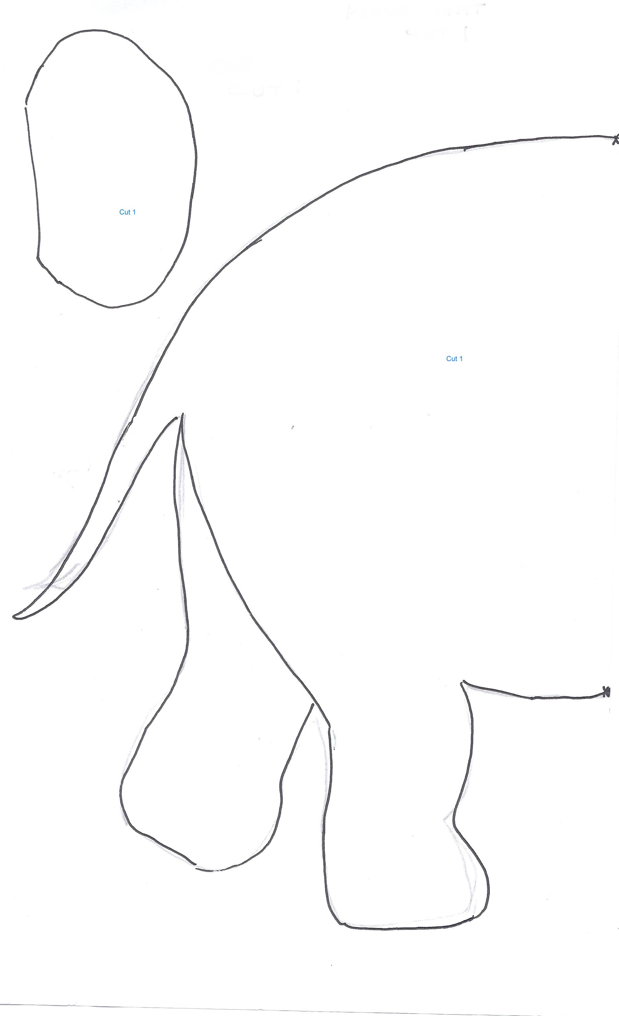 Elephant Template Cut Out from craftbits.com
