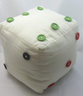 button dice soft toy