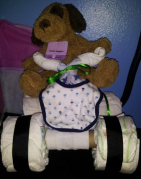 diaper car for baby shower