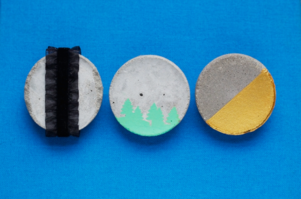 DIY Cement Brooches