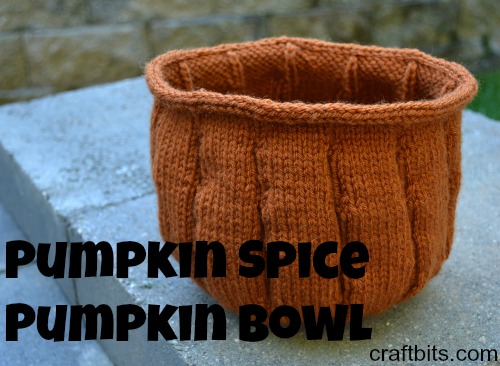 pumpkin bowl knit