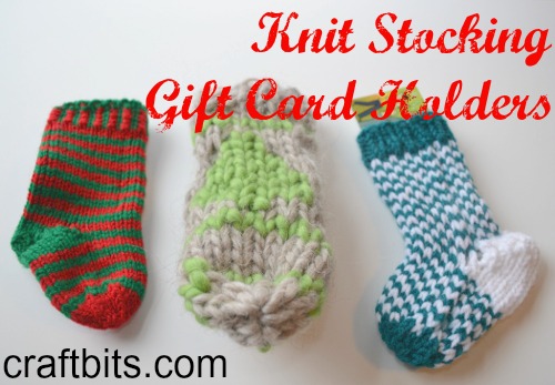stocking gift card holders