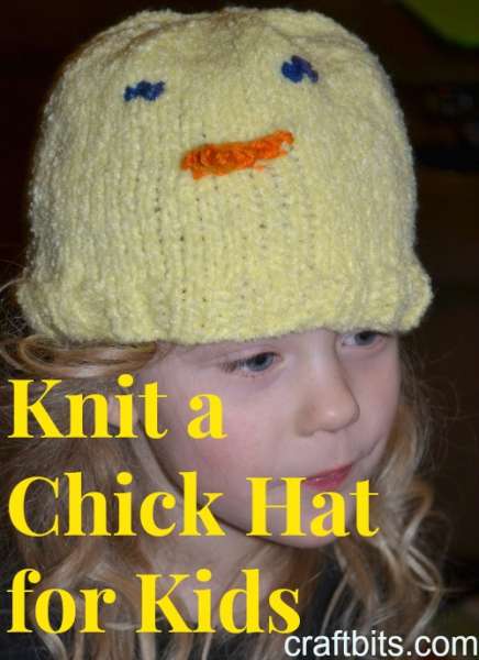 chick hat knitting kids