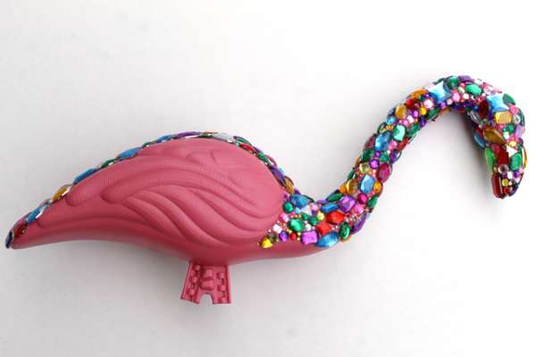 Yard Art Rhinestone And Glitter Flamingo Craftbits Com