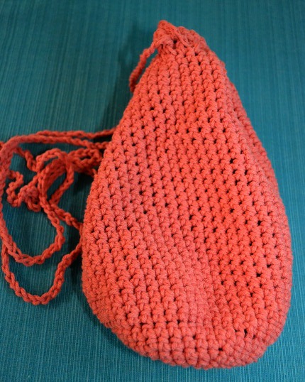 large crochet treasure bag