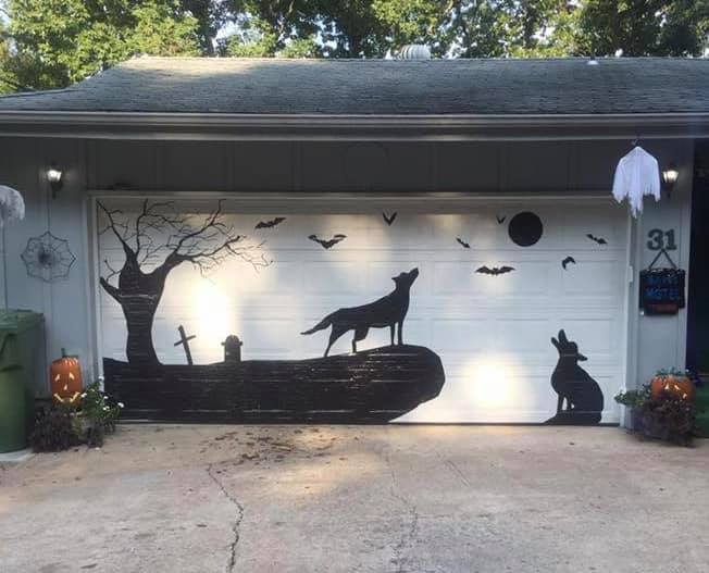 Garage Door Decorations Made Using Craftbits Com