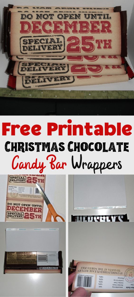 Christmas Candy Bar Wrappers To Print / Christmas Candy Bar Wrappers Printables 4 Mom