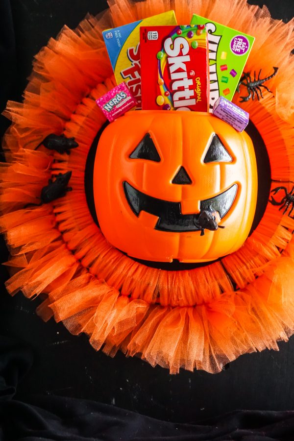 Dollar Tree Halloween Candy Bucket Wreath — CraftBits.com