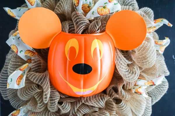 Mickey Mouse Pumpkin Wreath